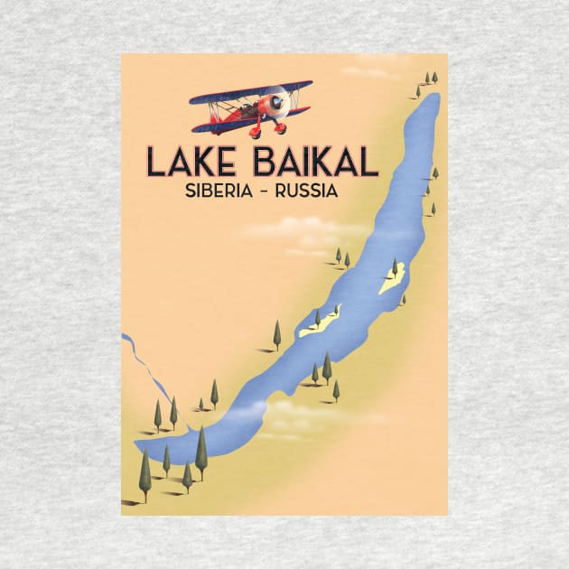 Lake Baikal Russia Lake map by nickemporium1